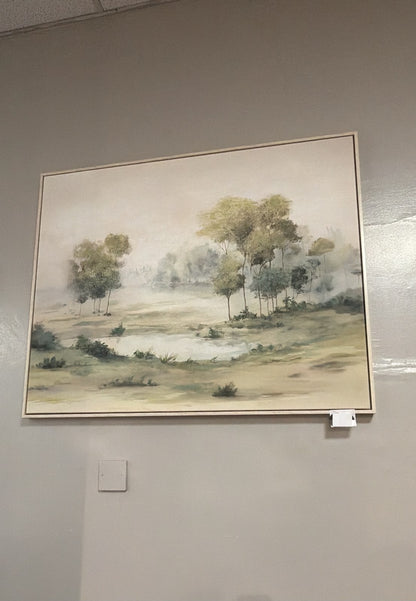 Trees Oil Painting With Frame
