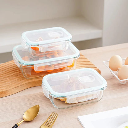 3 Piece Borosilicate Food Storage Container Set