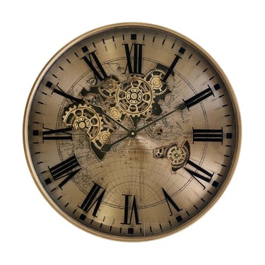 60cm Round Vintage Gear Wall Clock