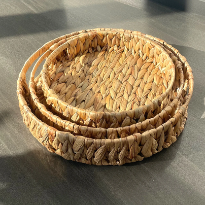 3Pcs Of Wicker Tray