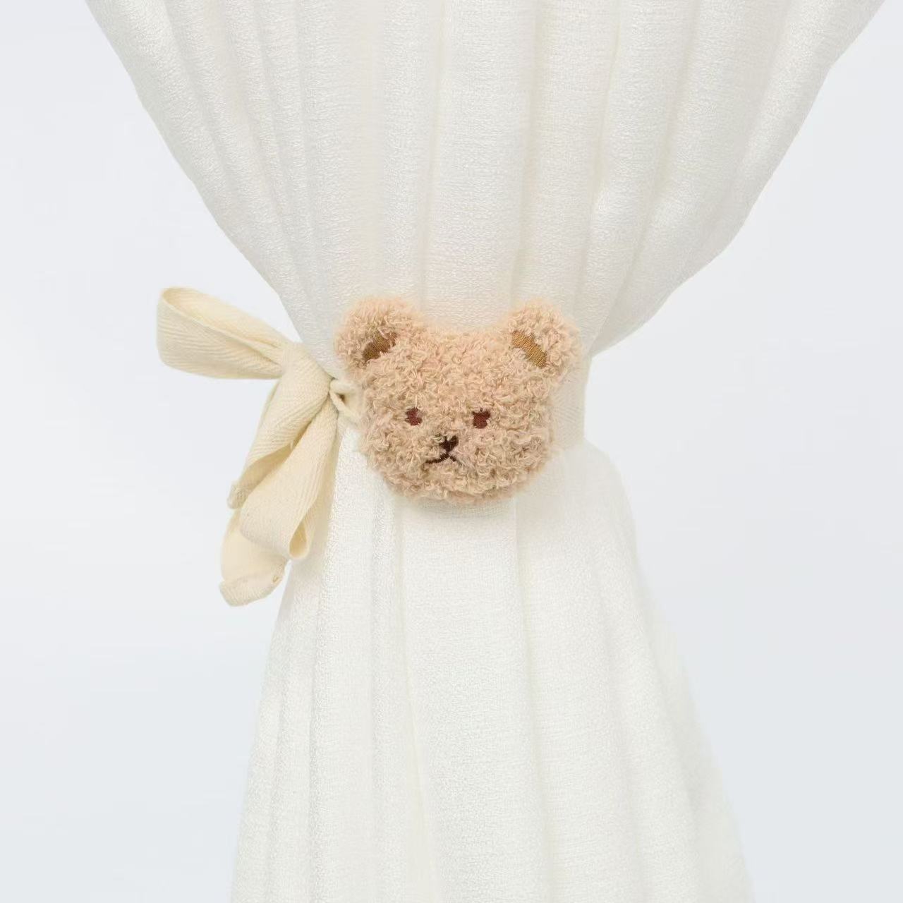 2 Piece Cartoon Bear Curtain Tieback Set