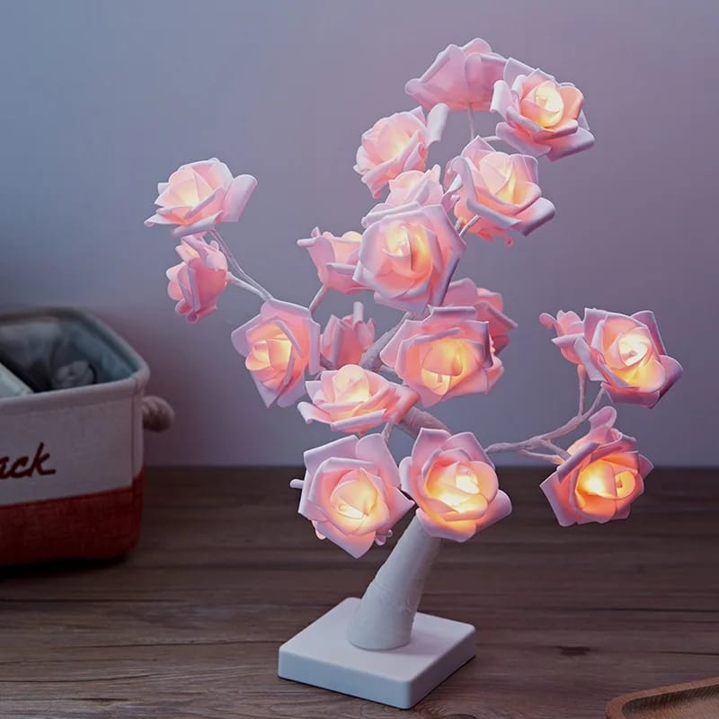 USB operated fairy tree lamp with bendable branches for decorative home lighting