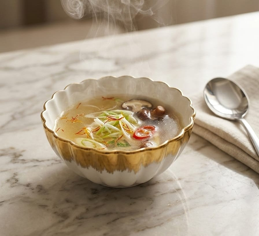 6Pcs Shell Round Soup Bowl Set