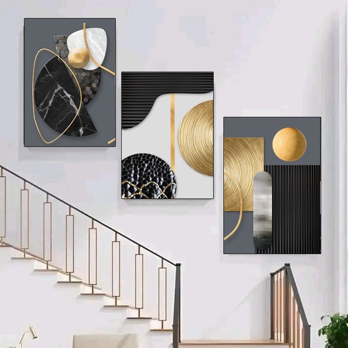 3Pc Wooden Wall Hangings