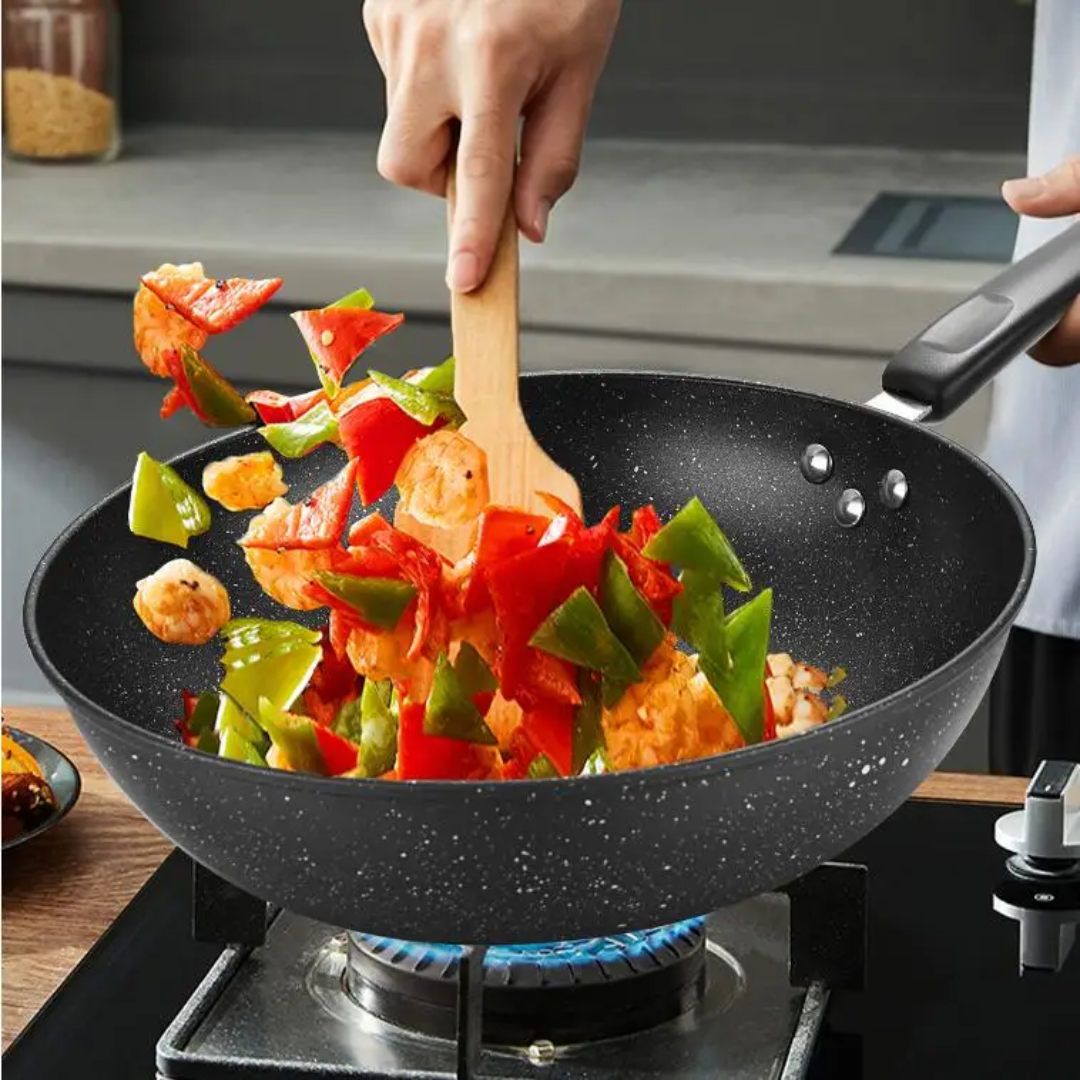 Carbon Steel Nonstick Deep Frying Pan
