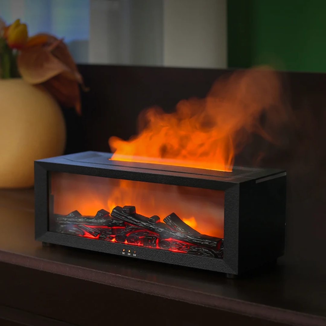 Flame Fireplace Aroma Diffuser Humidifier 26 cm