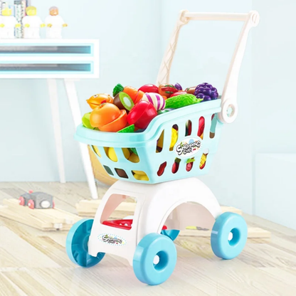 Kids Kitchen Play House Shopping Trolley