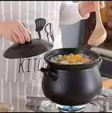 Black Ceramic Cooking Pot