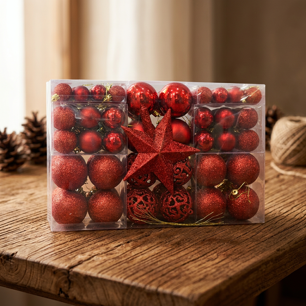 101 Piece Shatterproof Christmas Ball Ornaments Set for Hanging on Christmas Trees and Festive Decorations available in Nairobi, Kenya