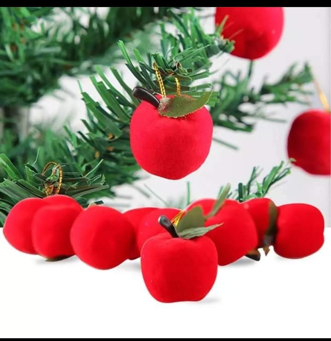12pc Christmas Tree Apple Decorations
