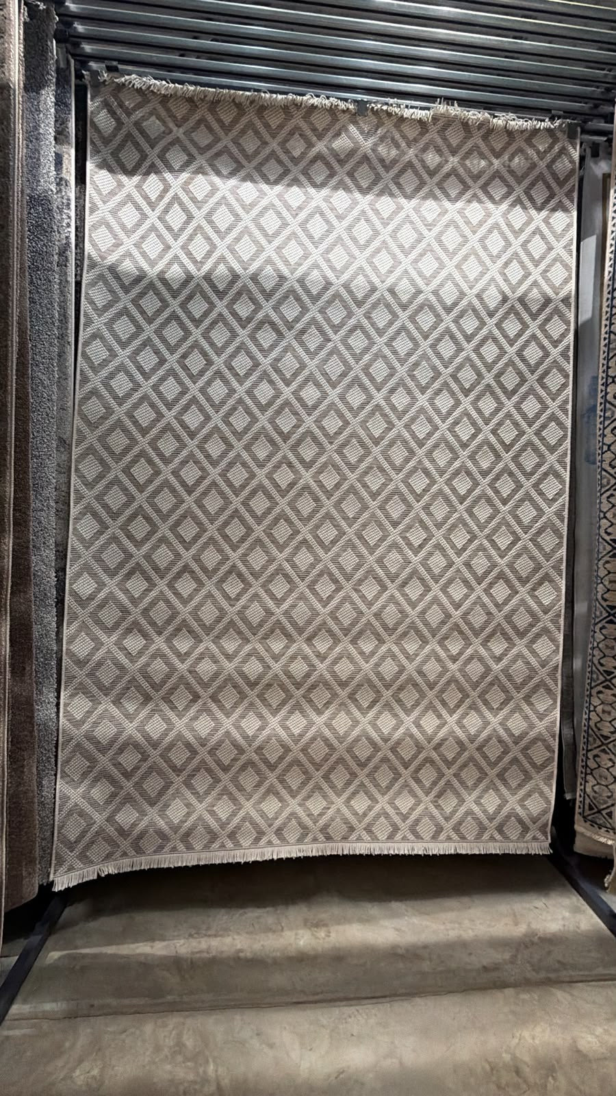 Oriental Weavers Oria diamond patterned carpet rug available in multiple sizes for living room, bedroom, and dining area décor