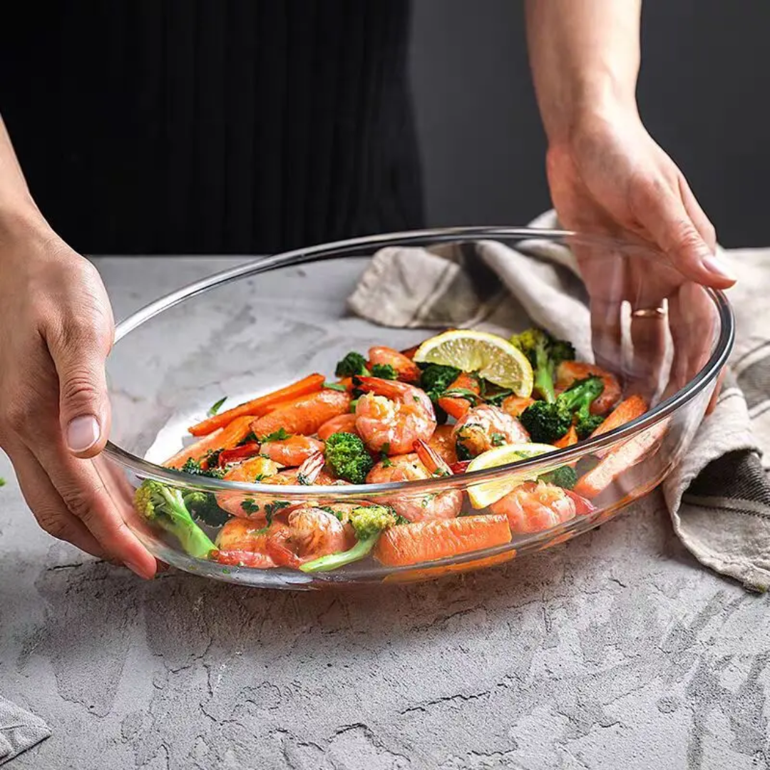Round Glass Baking Tin