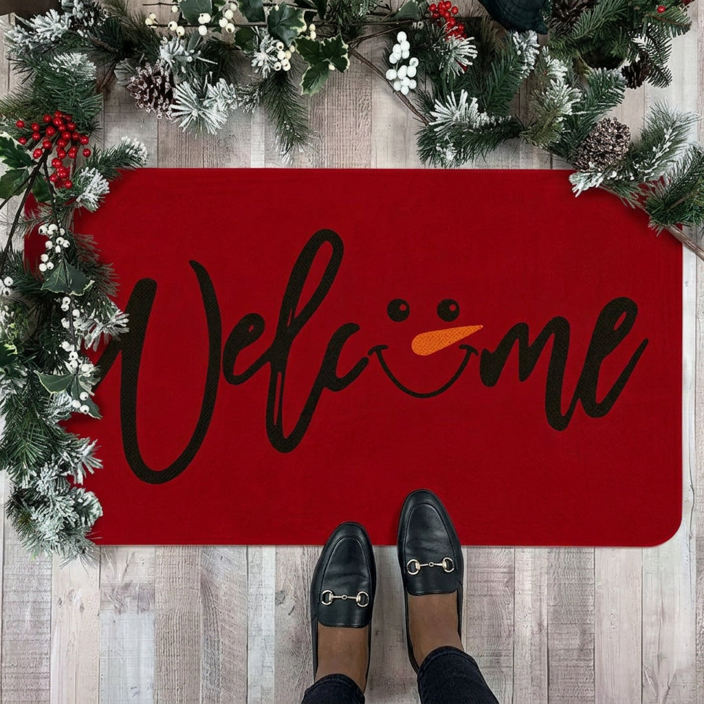 50 × 80cm Christmas Rubber Anti Slip Entryway Door Mat with Festive Prints - available in Nairobi, Kenya