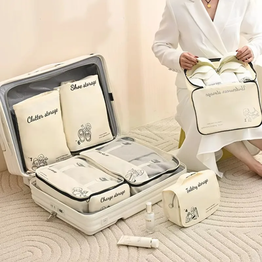 7Pcs Luggage Travel Organizer Set