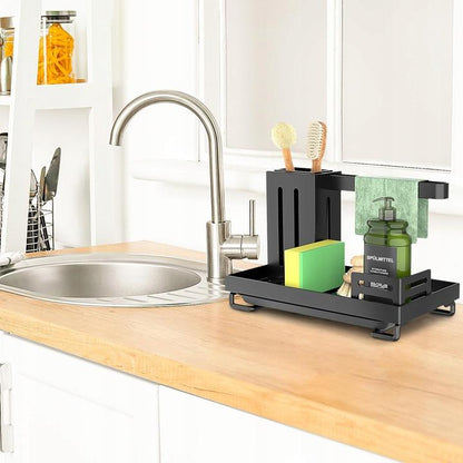 Carbon Steel Rust Proof Kitchen Sink Organizer Caddy