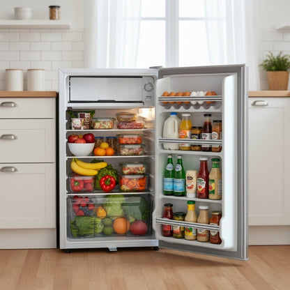 90L Single Door Direct Cool Fridge with Lock & Glass Shelf – RF/214