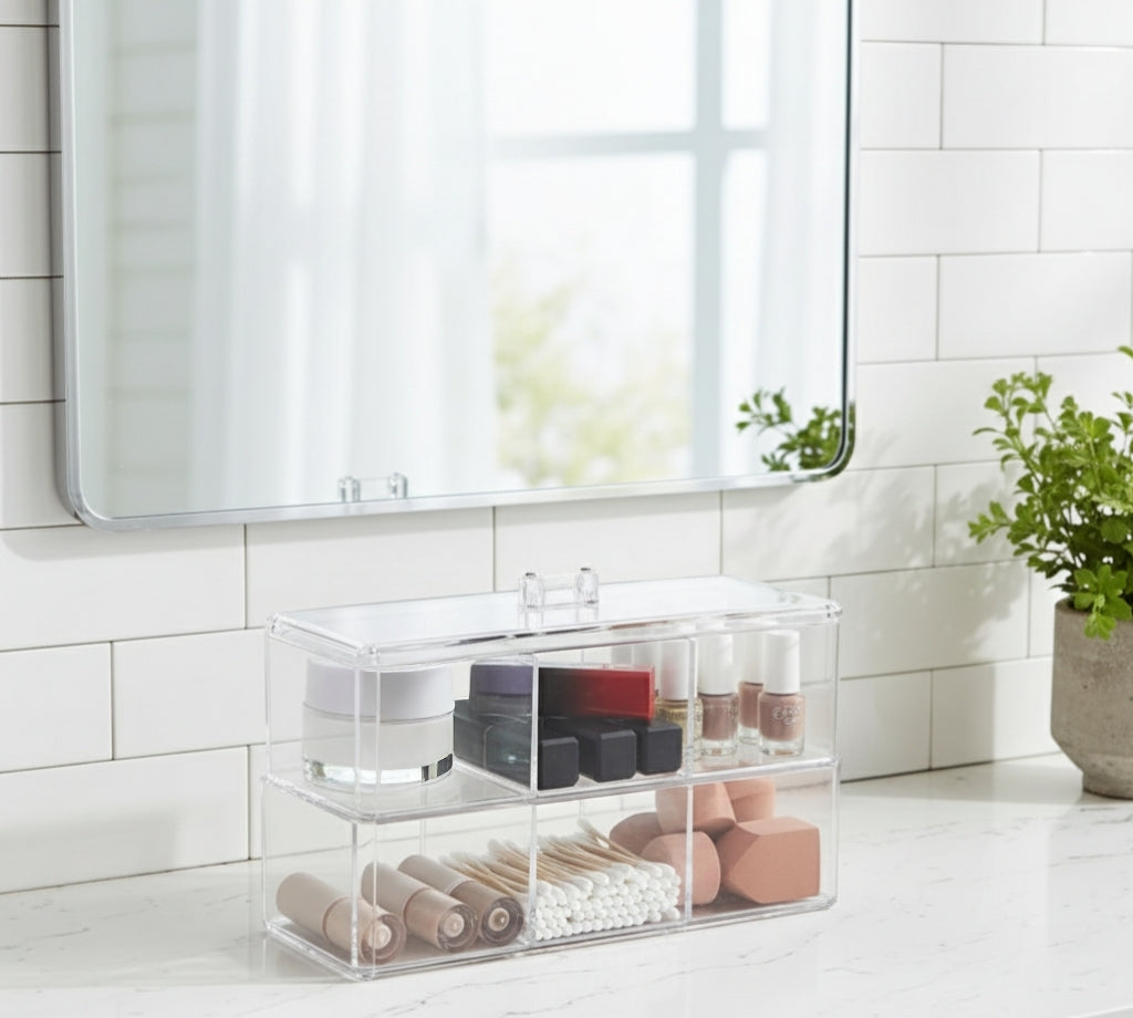 Transparent Cosmetic Storage Box