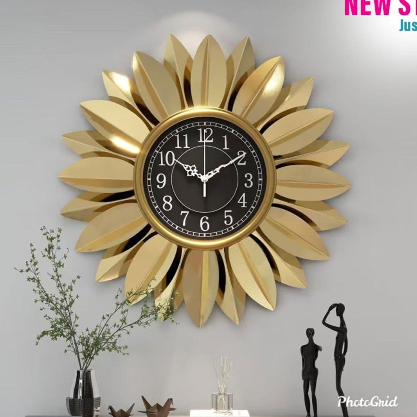 Handcrafted Sunburst Wall Clock