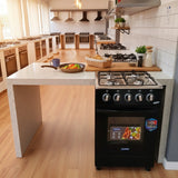 4-Gas Cooker with Electric Oven and Rotisserie