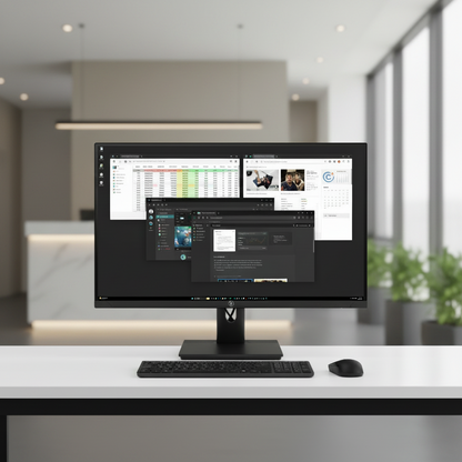 JSNOVA Veon Series 27 inch 4K UHD IPS monitor with 120Hz refresh rate and USB-C connectivity.