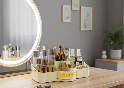 Multipurpose 360-degree rotating organizer measuring 33x20 cm.