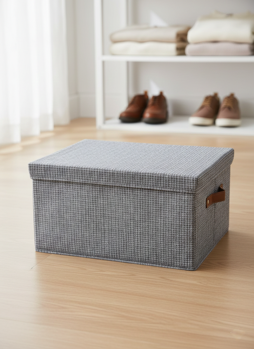 Foldable Storage Box With Lid