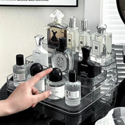 3-Tier Clear acrylic display shelf for perfumes, cosmetics, and small décor items