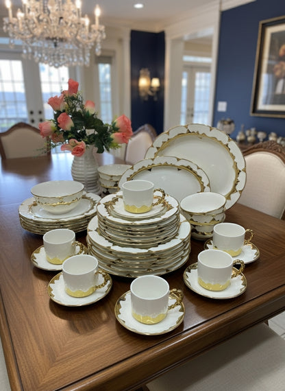 Golden 36-Piece Dinner Set