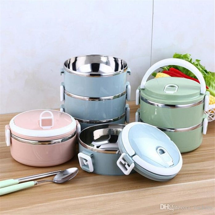 2-Layer Portable Food Warmer Lunch Box