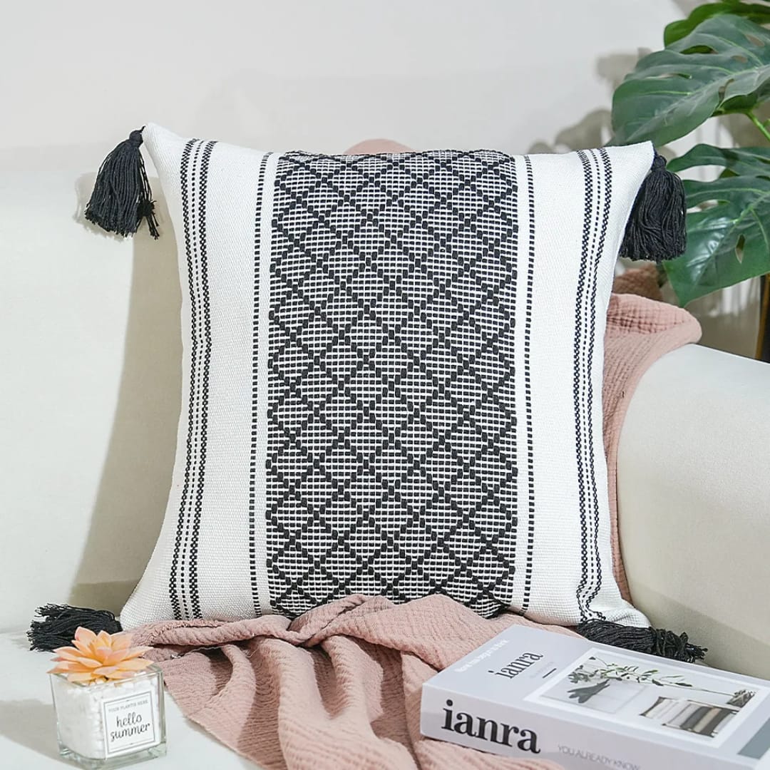 Nordic Woven Throw Pillow Cases