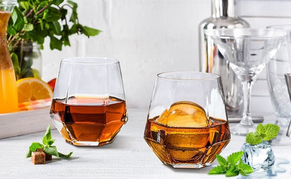 300ml Hexagonal Stemless Whisky Glass