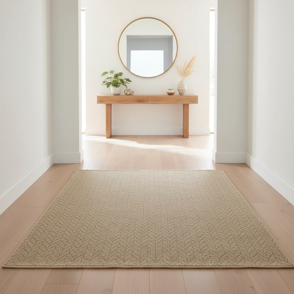 Teora Chevron Pattern Carpet Rug