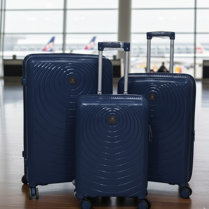3 In 1 Unbreakable Rubber Suitcase Set