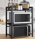 Double Layer Adjustable Microwave Stand