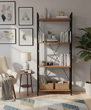 Multipurpose kitchen cabinet and shoe rack made of wood and metal, size 60 × 30 × 140 cm