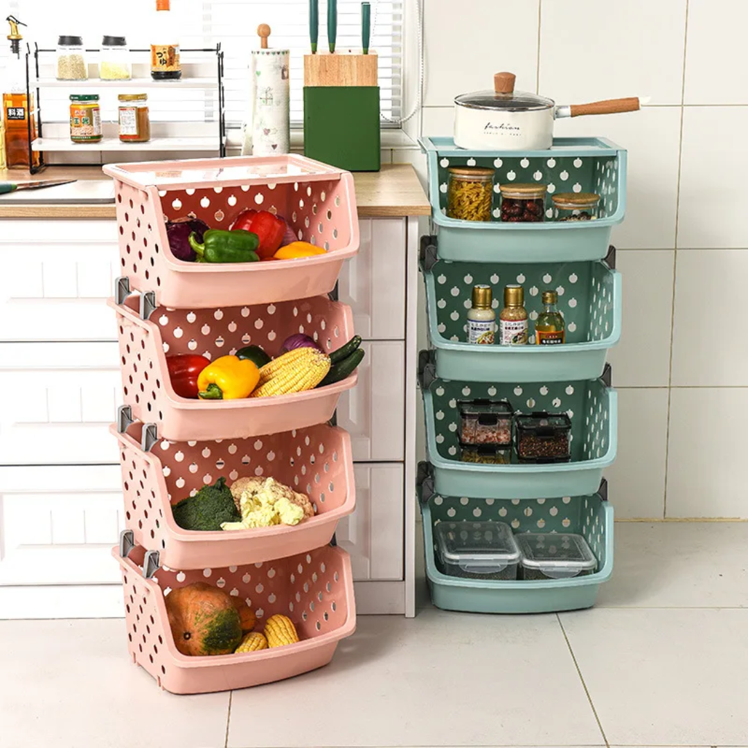 4 Layer Vegetable Rack +Lid