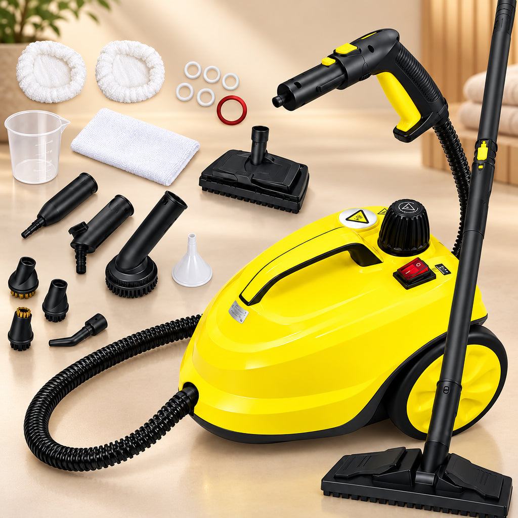 2000W multi purpose steam cleaner with rolling wheels and attachments - available in Nairobi, Kenya
