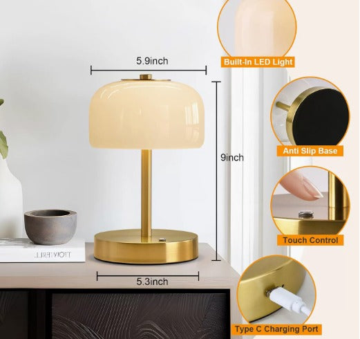 Luxury Cordless LED Touch Lamp