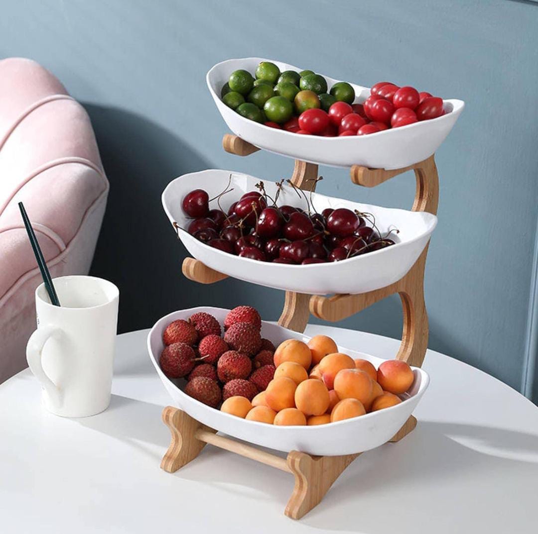Three-Tier Fruit Stand