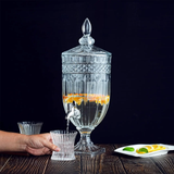 Thick Clear Glass 3L Juice Dispenser