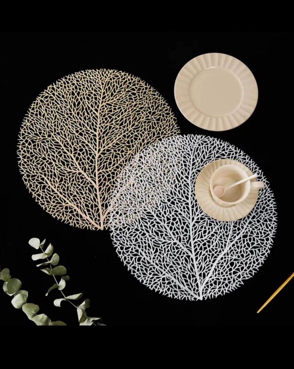 6 Pcs Round Table Mats