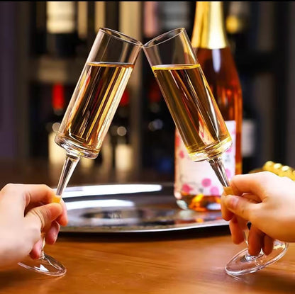 6Pcs Long Luxe Champagne Glasses