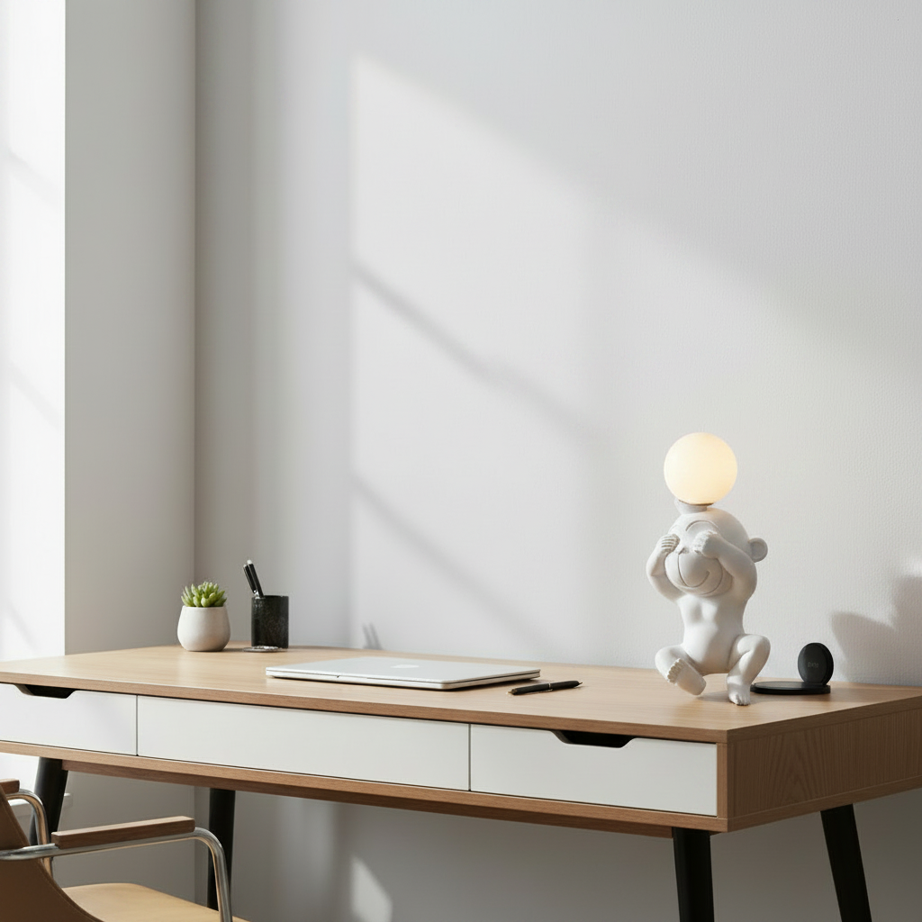 Monkey "See No Evil"Table Lamp