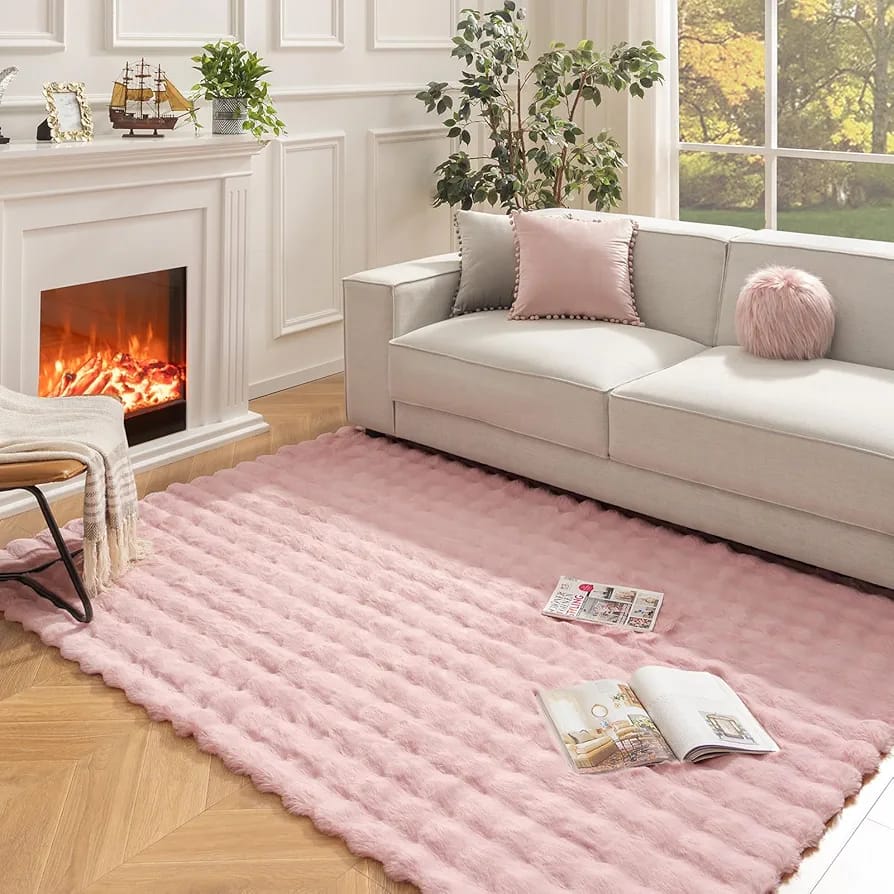 Faux Rabbit Fur Carpet