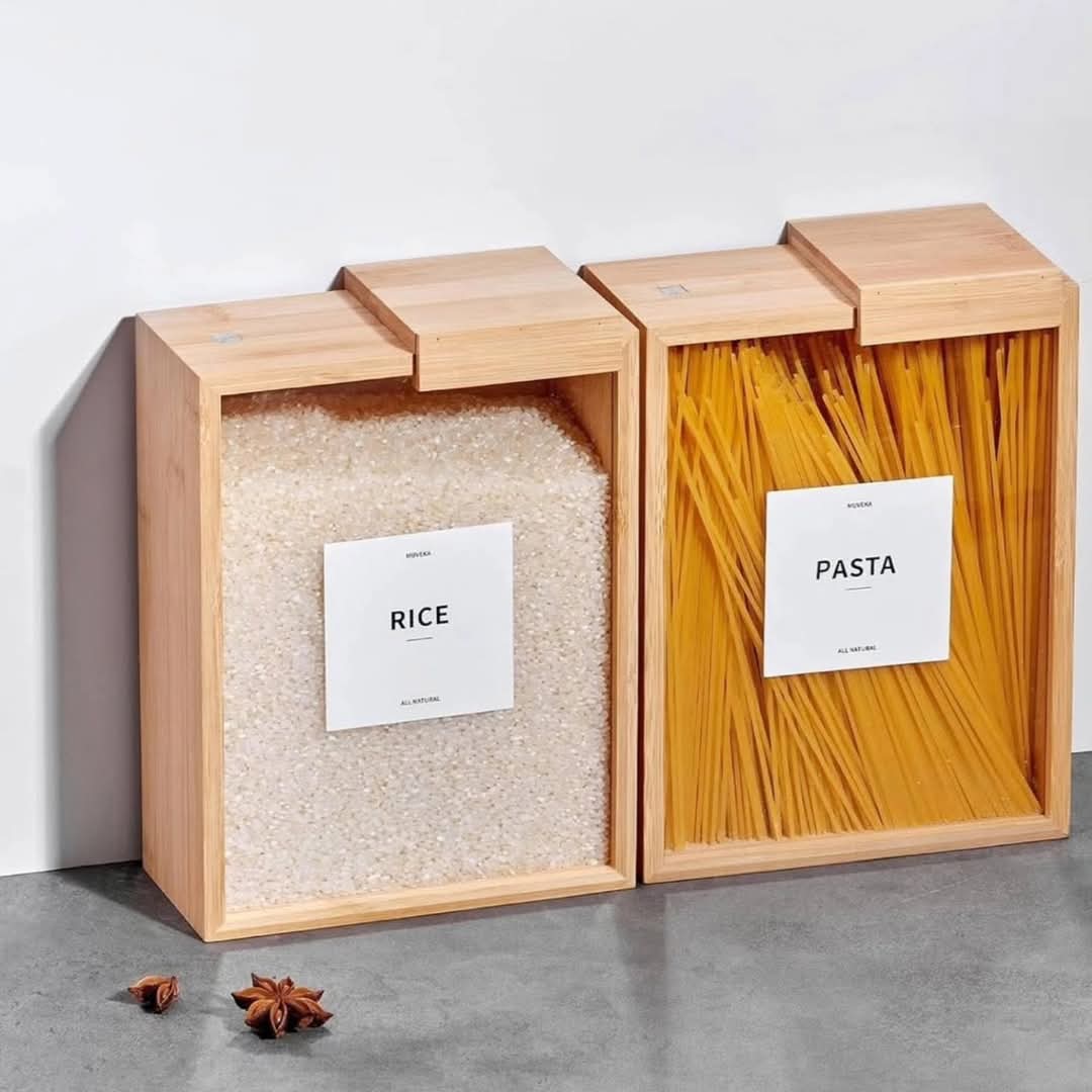 3L Bamboo Cereal Container