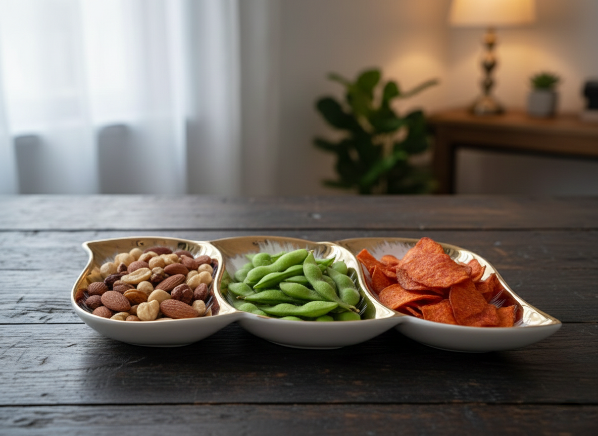 3-Partition Snack And Fruit Platter