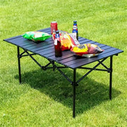 6 person foldable picnic camping table portable outdoor dining table for camping family picnics BBQs garden gatherings and outdoor events size 95x57x50cm.