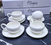 12pcs Porcelain Cup and Saucer Set