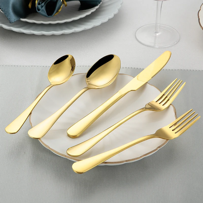 24 Pcs Gold Curtley Set