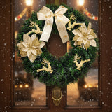 40CM Christmas Wreath With Gold Decorations